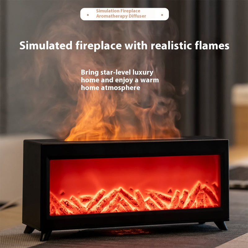 Humidifier fog flame fireplace